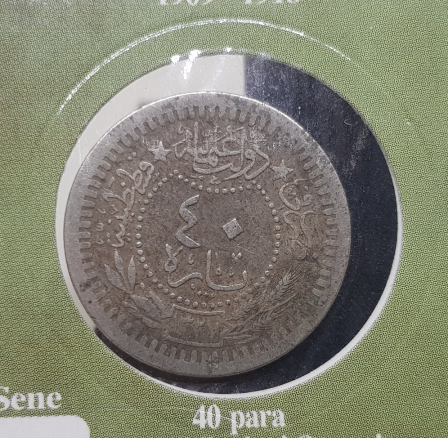 MEHMED REŞAD HAN DÖNEMİ KAPAMASINDA NİKEL 40 PARA