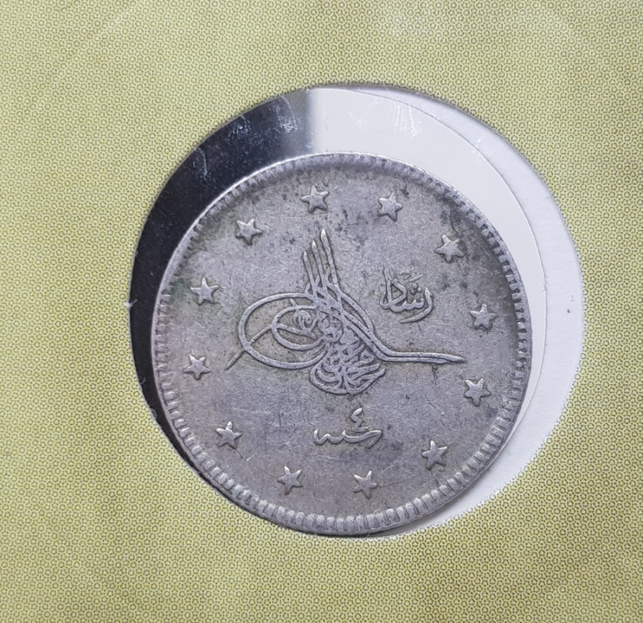 SULTAN MEHMET REŞAD HAN DÖNEMİ GÜMÜŞ 2 KURUŞ MECİDİYE