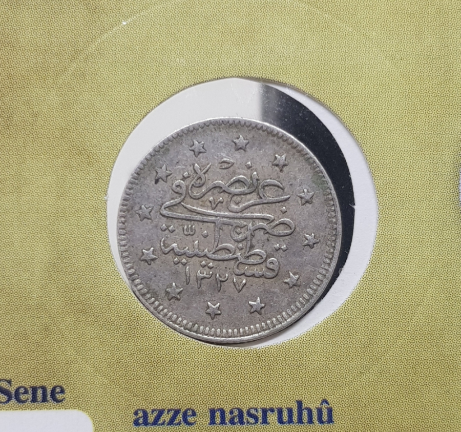 SULTAN MEHMET REŞAD HAN DÖNEMİ GÜMÜŞ 2 KURUŞ MECİDİYE