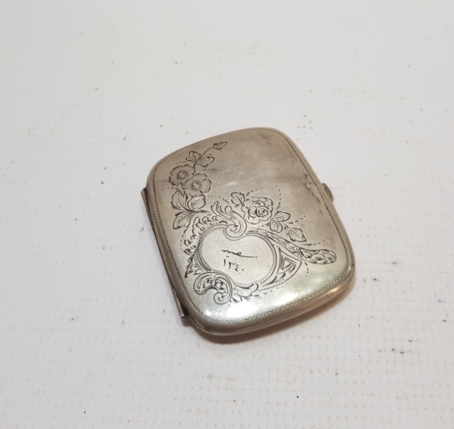 ÜZERİ OSMANLICA YAZILI VE KALEM İŞÇİLİKLİ OSMANLI DÖNEMİ SİGARA TABAKASI