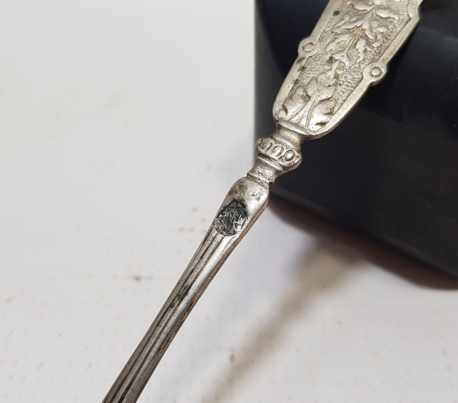 KABARTMA İŞÇİLİKLİ ABDÜLMECİD HAN TUĞRALI NADİR GÜMÜŞ KAŞIK