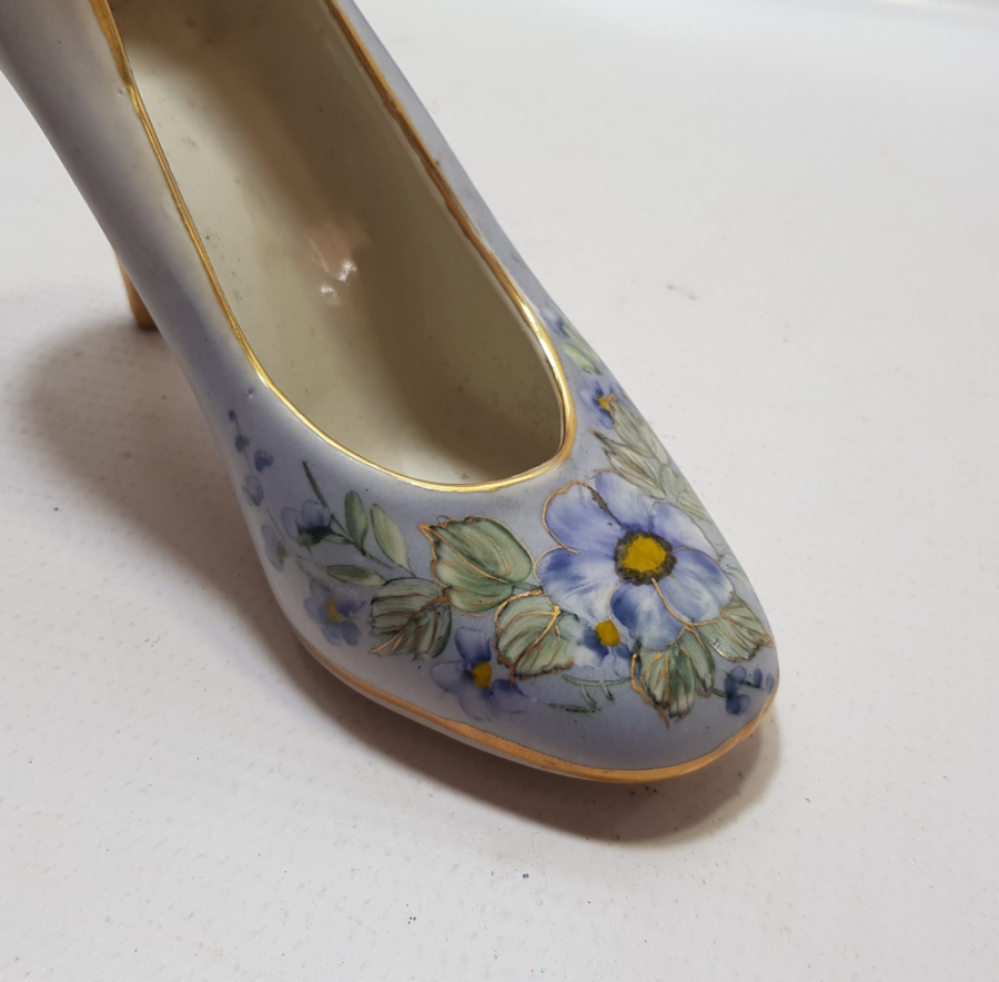 OSMANLI DÖNEMİ NADİR FORMDA EL BOYAMA VAZO