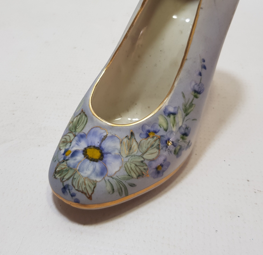 OSMANLI DÖNEMİ NADİR FORMDA EL BOYAMA VAZO