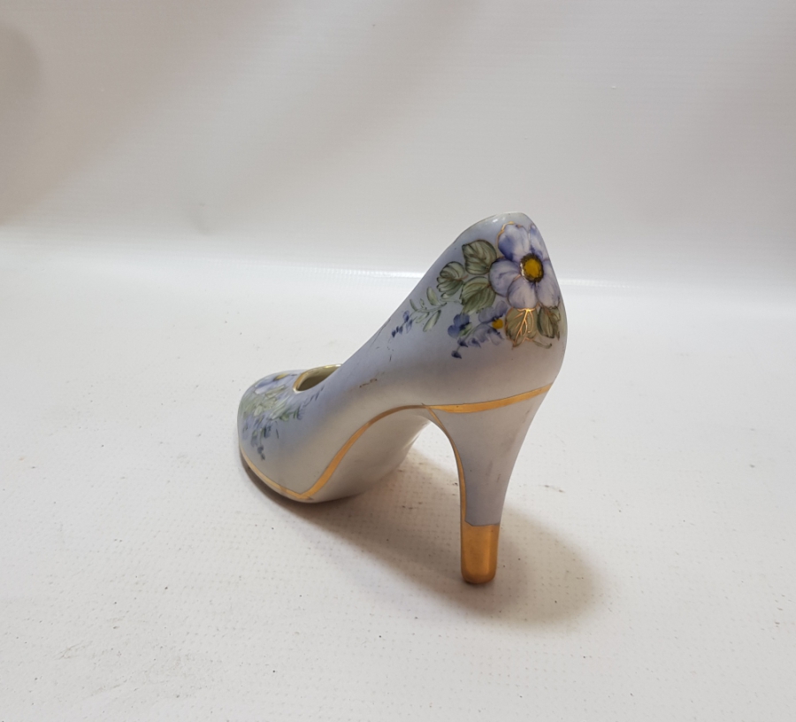 OSMANLI DÖNEMİ NADİR FORMDA EL BOYAMA VAZO