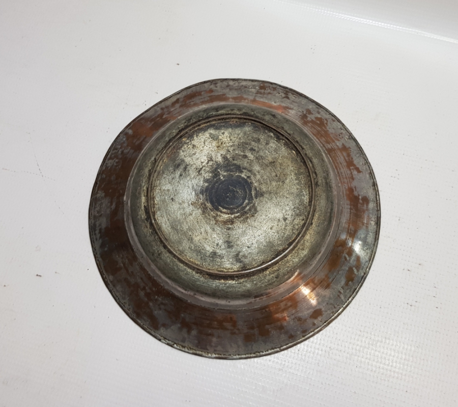 OSMANLI DÖNEMİ ÜZERİ İŞLEMELİ BOSNA BAKIR TABAK