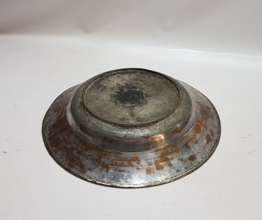 OSMANLI DÖNEMİ ÜZERİ İŞLEMELİ BOSNA BAKIR TABAK