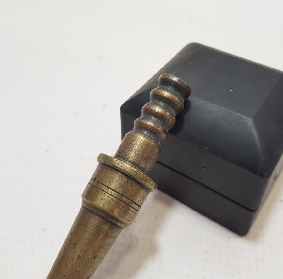 OSMANLI DÖNEMİ SÜLEYMANİYE YAPIMI BRONZ NARGİLE MARPUCU