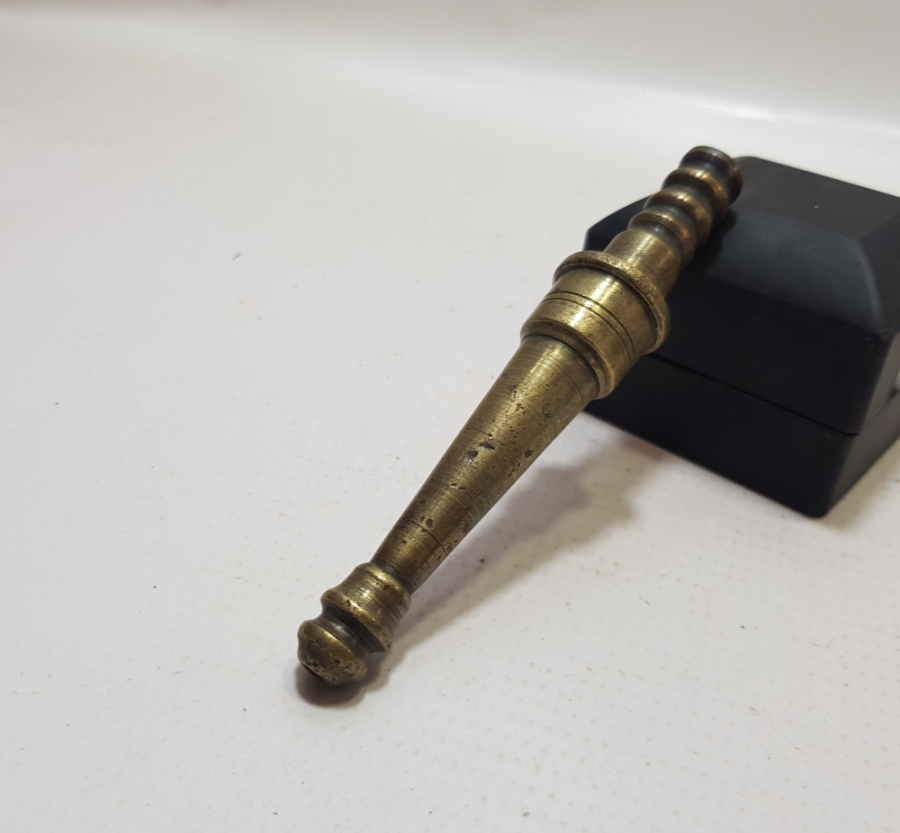 OSMANLI DÖNEMİ SÜLEYMANİYE YAPIMI BRONZ NARGİLE MARPUCU