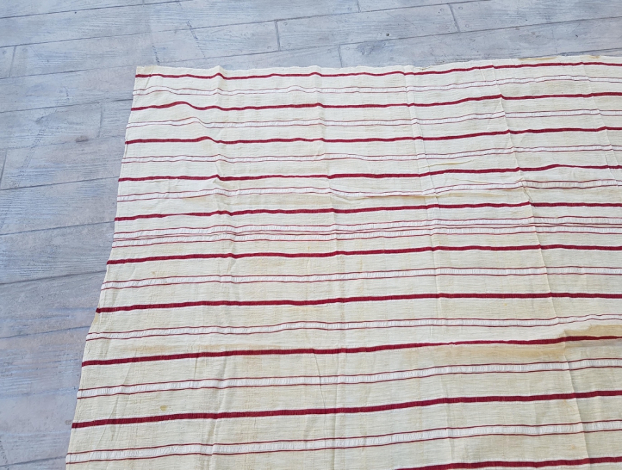 OSMANLI DÖNEMİ KÖK BOYALI İPEK YATAK ÖRTÜSÜ