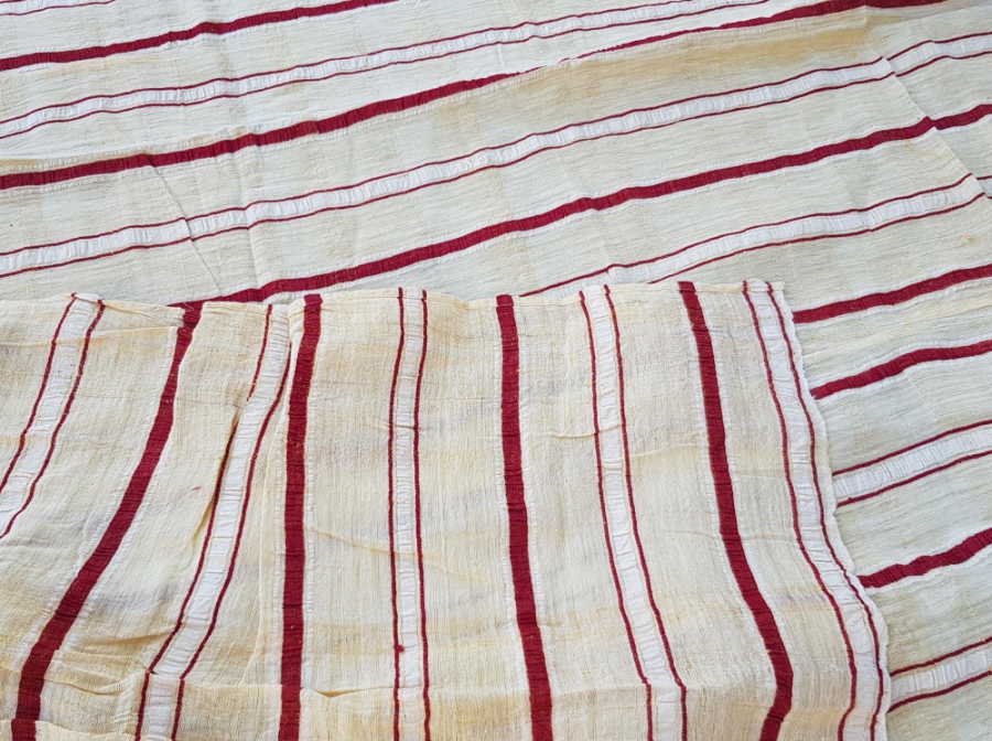 OSMANLI DÖNEMİ KÖK BOYALI İPEK YATAK ÖRTÜSÜ