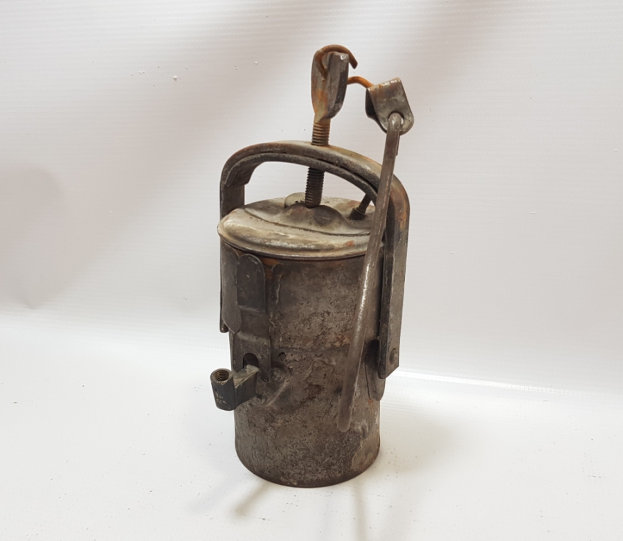 OSMANLI DÖNEMİ EL YAPIMI MADENCİ FENERİ