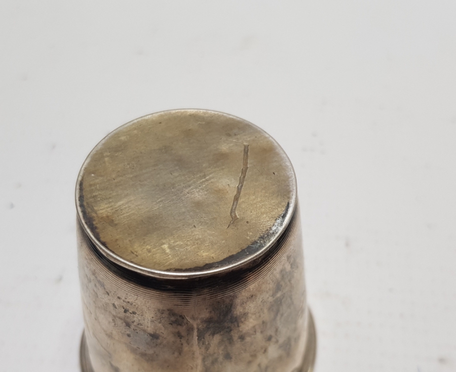 SULTAN VAHDETTİN DÖNEMİ ÇOK NADİR HİLAL VE SAH DAMGALI GÜMÜŞ SU BARDAĞI