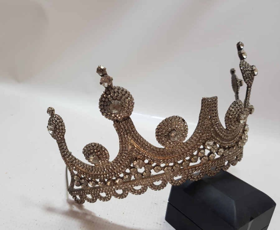 ÜZERİ TAŞLI ANTİKA GELİN TACI