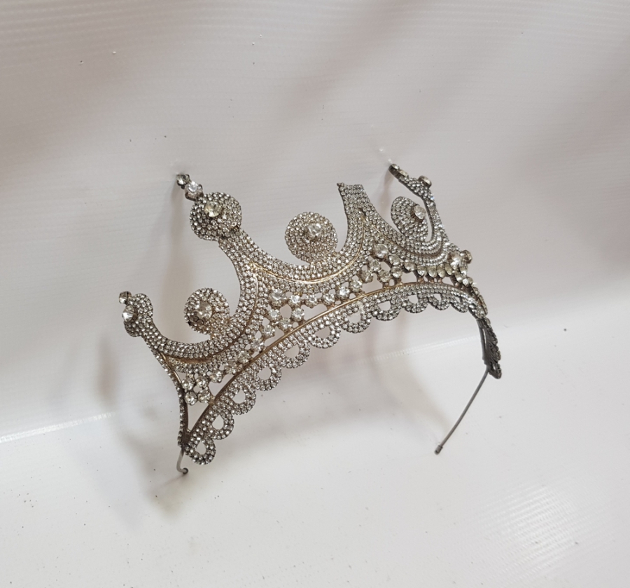 ÜZERİ TAŞLI ANTİKA GELİN TACI