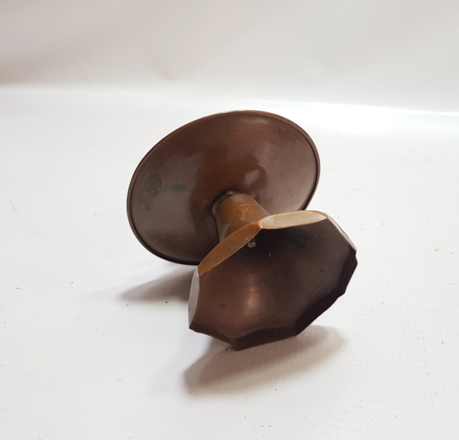 EL YAPIMI ANTİKA BAKIR EL MUMLUĞU