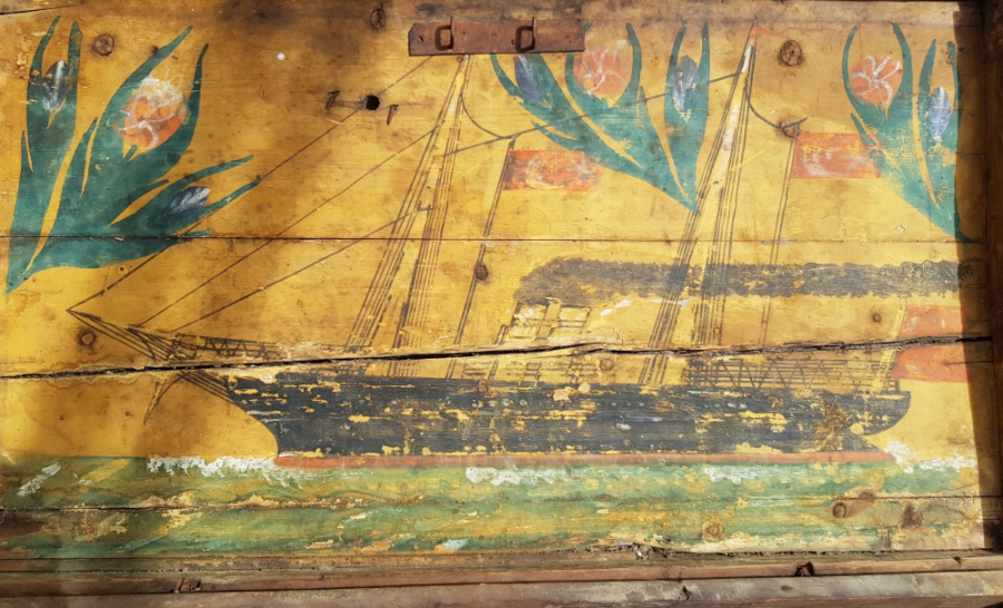 OSMANLI DÖNEMİ NADİR MEŞHUR GEMİLİ SANDIK