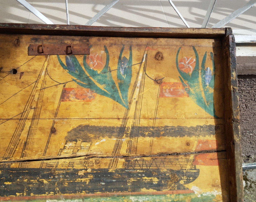 OSMANLI DÖNEMİ NADİR MEŞHUR GEMİLİ SANDIK