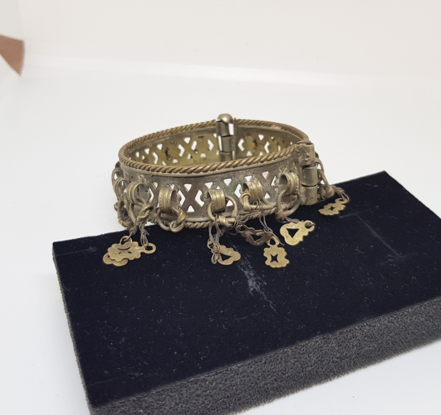 OSMANLI DÖNEMİ TÜRKMEN İŞİ EL YAPIMI CİNGILLI BİLEZİK - BİLEKLİK