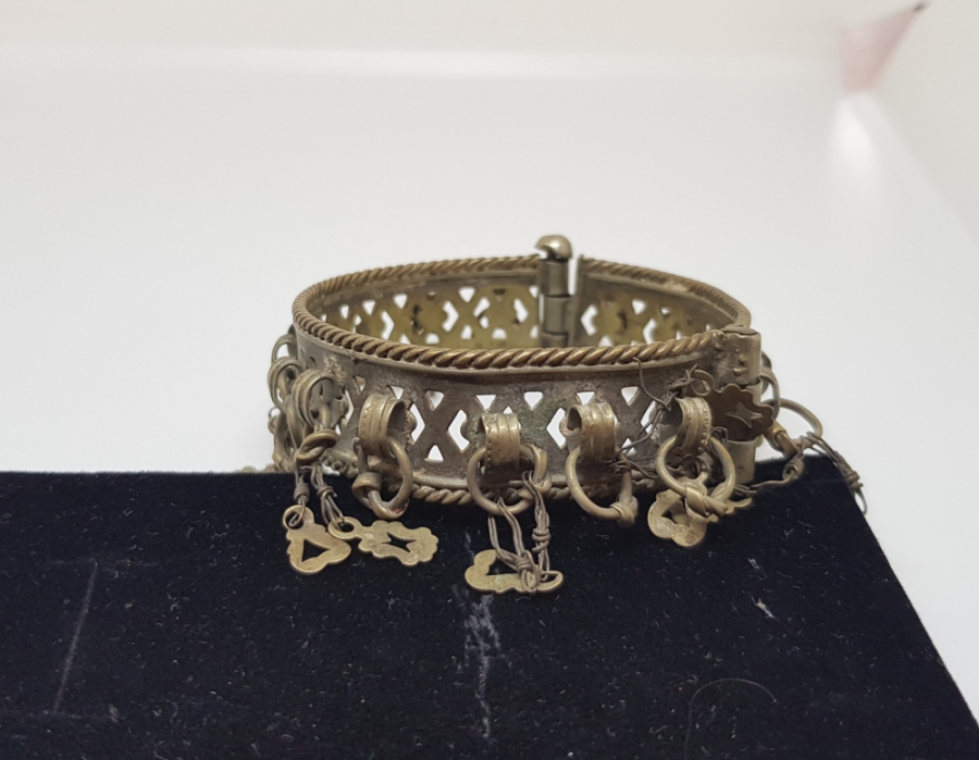 OSMANLI DÖNEMİ TÜRKMEN İŞİ EL YAPIMI CİNGILLI BİLEZİK - BİLEKLİK
