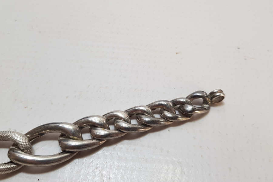 AVRUPA YAPIMI ANTİKA BÜYÜK BOY GÜMÜŞ BİLEKLİK