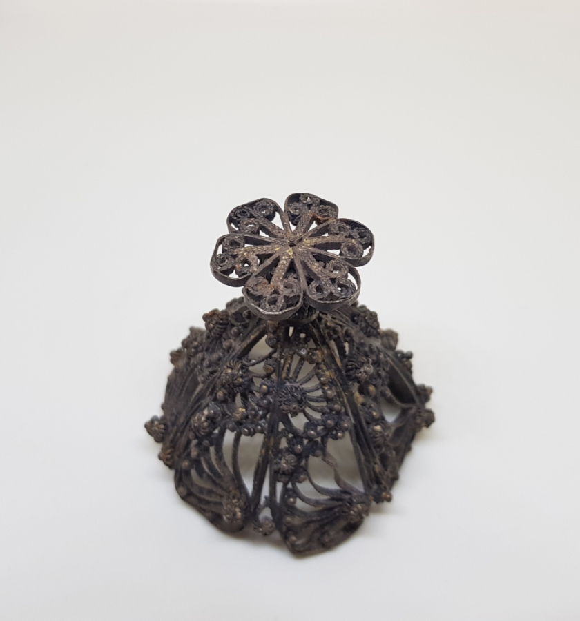 TELKARİ İŞÇİLİKLİ OSMANLI DÖNEMİ GÜMÜŞ FİNCAN ZARFI