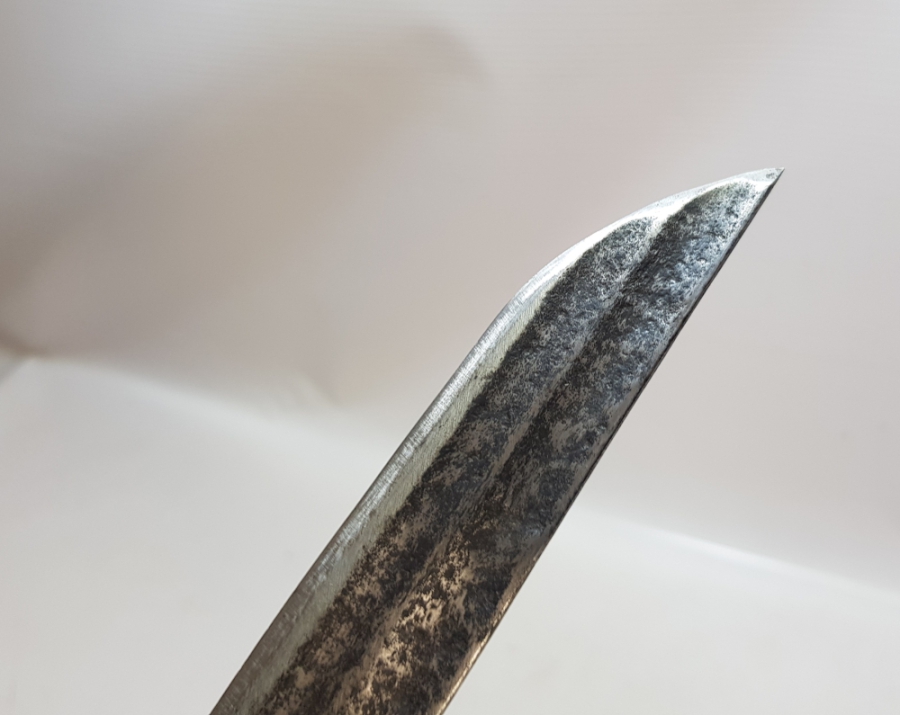 GÜMÜŞ VE ALTINLI OSMANLI DÖNEMİ ŞAŞKA FORMLU ÇERKES KAMASI