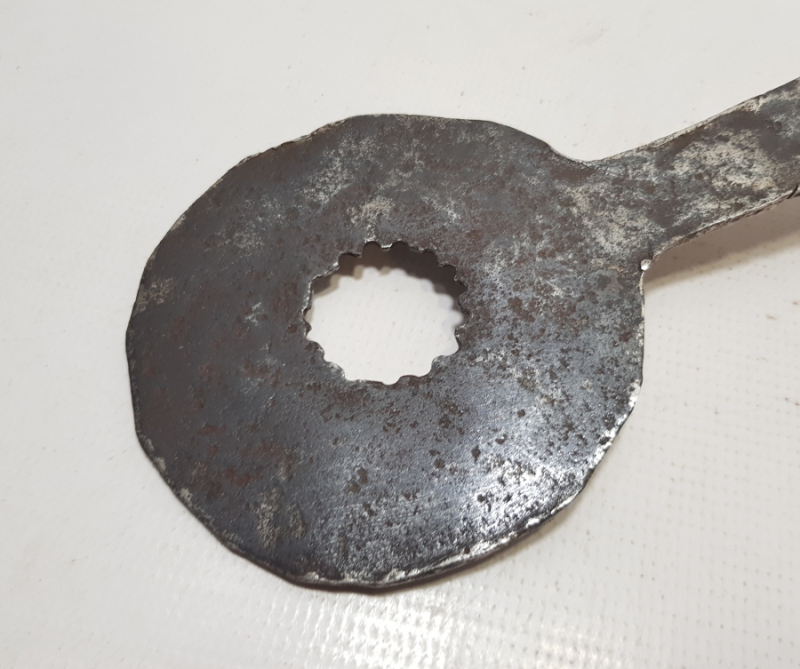 OSMANLI DÖNEMİ EL YAPIMI KURŞUN DÖKME POTASI TUTMACI