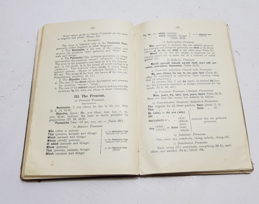 1924 TARİHLİ İNGİLİZCE DERS KİTABI