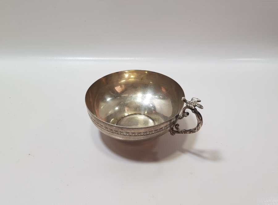 SÜLEYMANİYE İŞİ BÜYÜK BOY ANTİKA GÜMÜŞ KUŞLU ÇAMÇAK