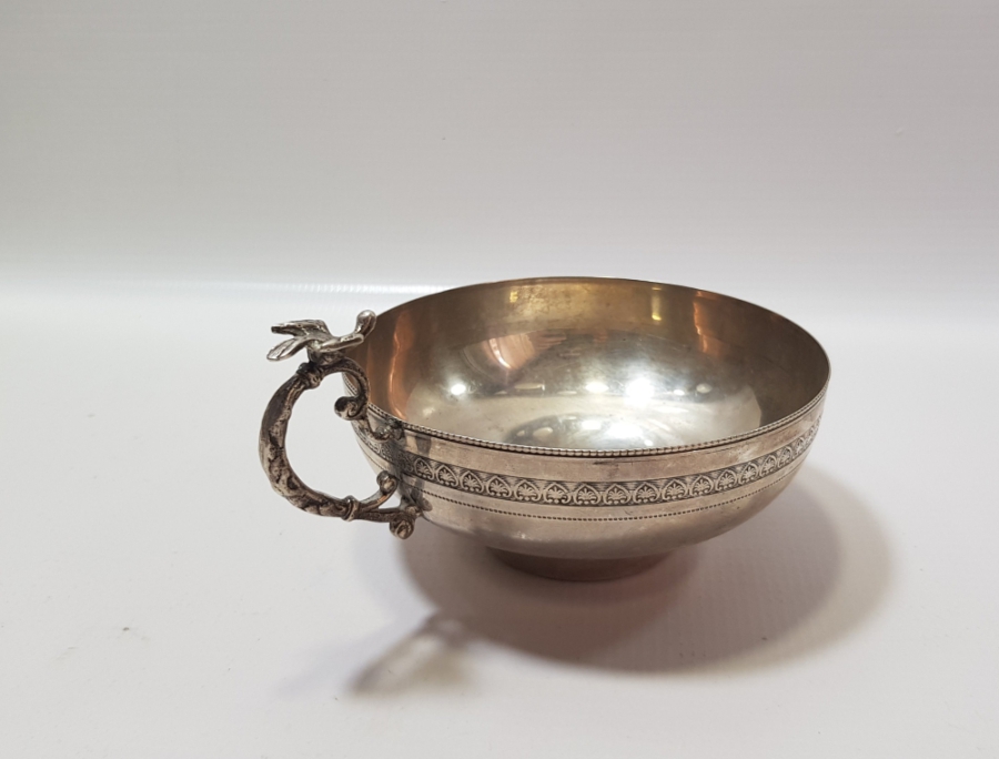 SÜLEYMANİYE İŞİ BÜYÜK BOY ANTİKA GÜMÜŞ KUŞLU ÇAMÇAK