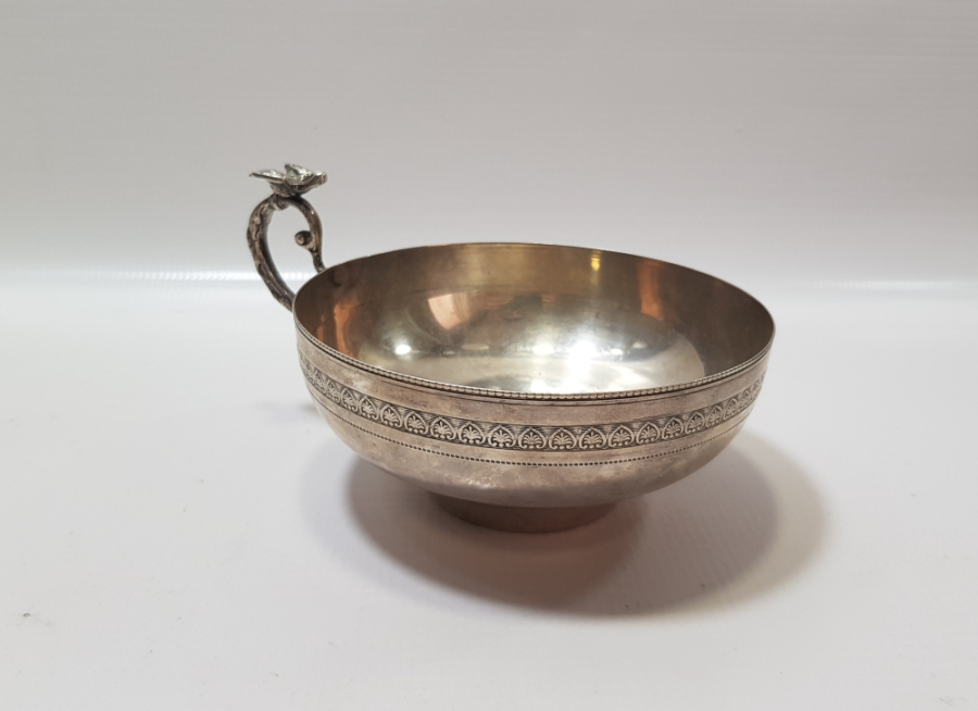 SÜLEYMANİYE İŞİ BÜYÜK BOY ANTİKA GÜMÜŞ KUŞLU ÇAMÇAK