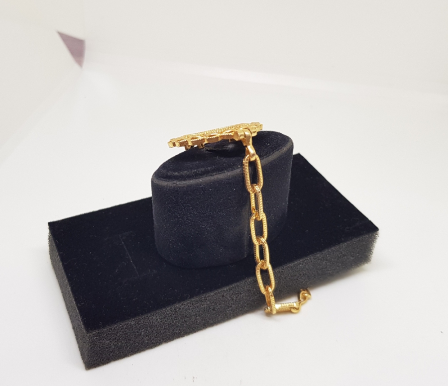 MARGAZİT TAŞLI ALTIN KAPLAMA BİLEKLİK