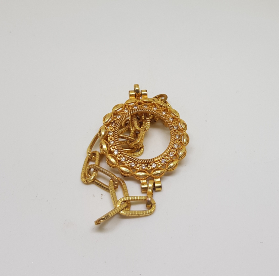 MARGAZİT TAŞLI ALTIN KAPLAMA BİLEKLİK