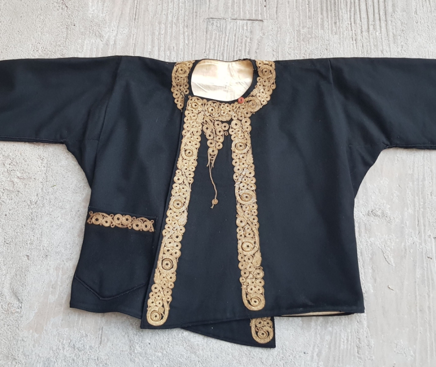 BALIKESİR YÖRESİ YÜKSEK KONDİSYONDA ALTIN SIRMALI GELİN CEPKENİ