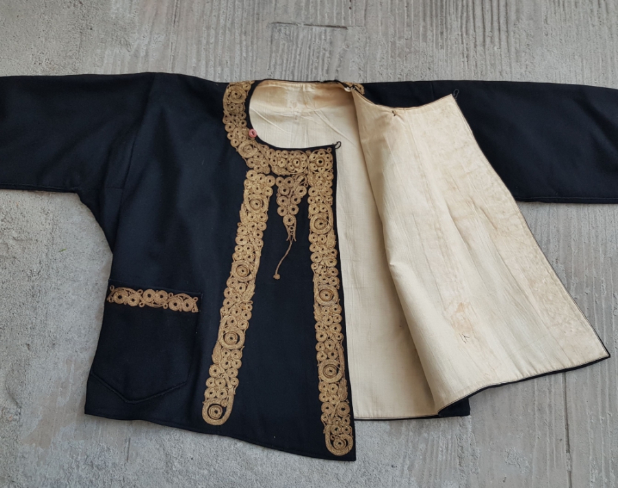 BALIKESİR YÖRESİ YÜKSEK KONDİSYONDA ALTIN SIRMALI GELİN CEPKENİ