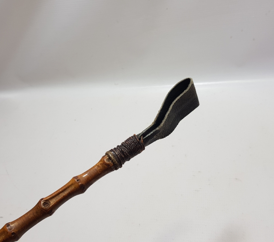 OSMANLI DÖNEMİ GEYİK BOYNUZU SAPLI SUBAY AT KAMÇISI