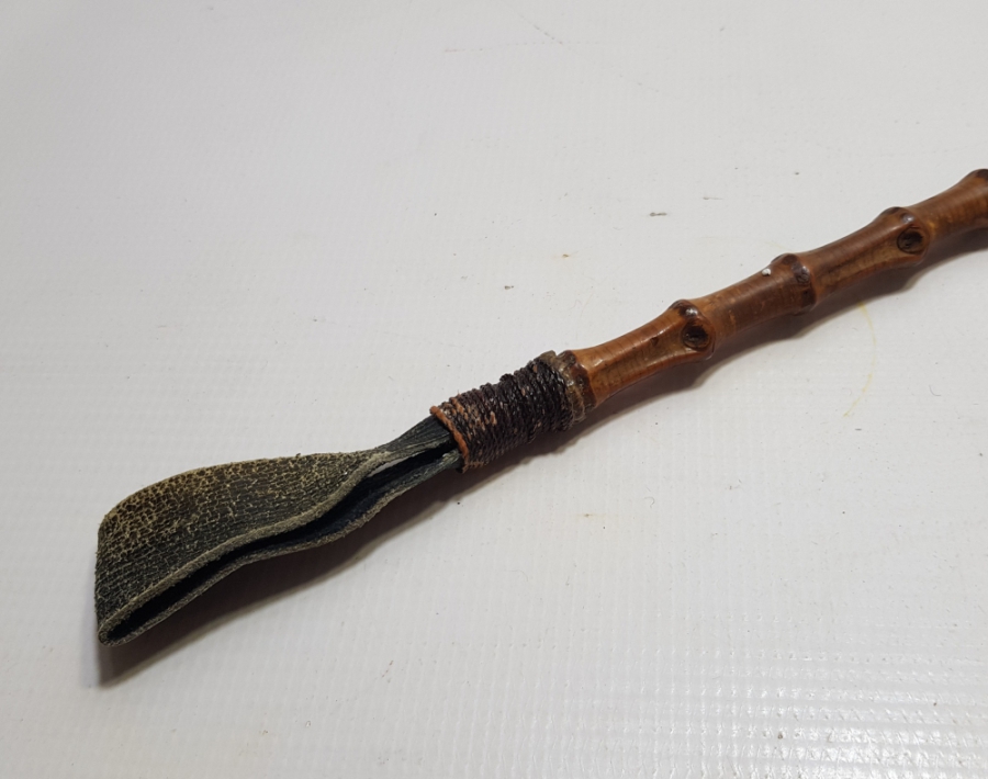 OSMANLI DÖNEMİ GEYİK BOYNUZU SAPLI SUBAY AT KAMÇISI