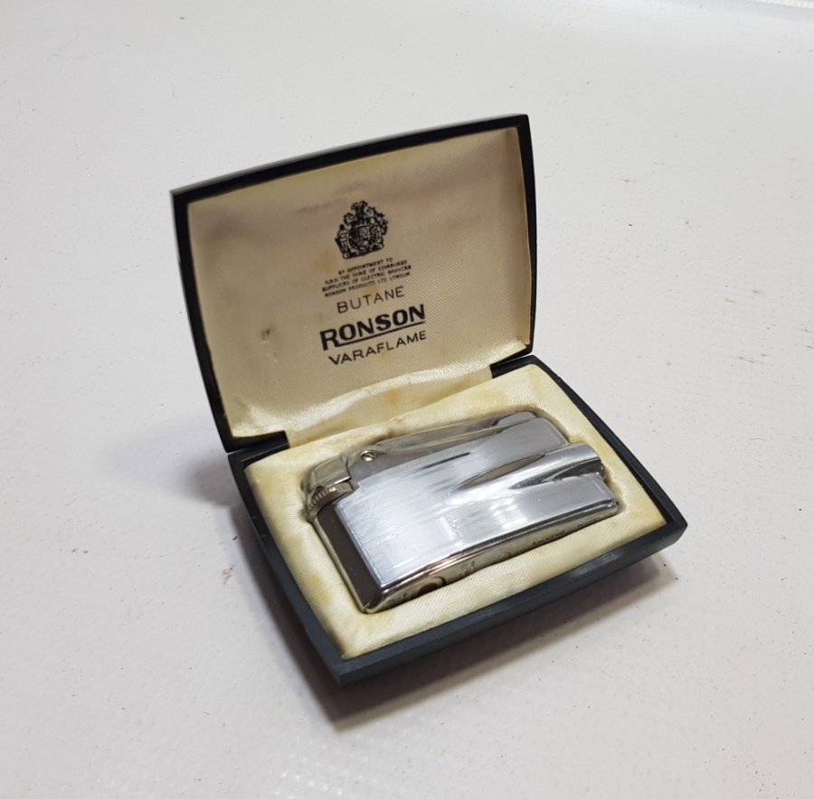 ORİJİNAL KUTUSUNDA ANTİKA RONSON ÇAKMAK