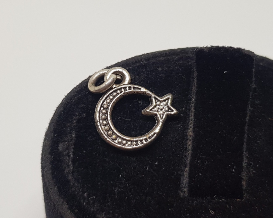 AY YILDIZLI MİNİ KOLYE UCU