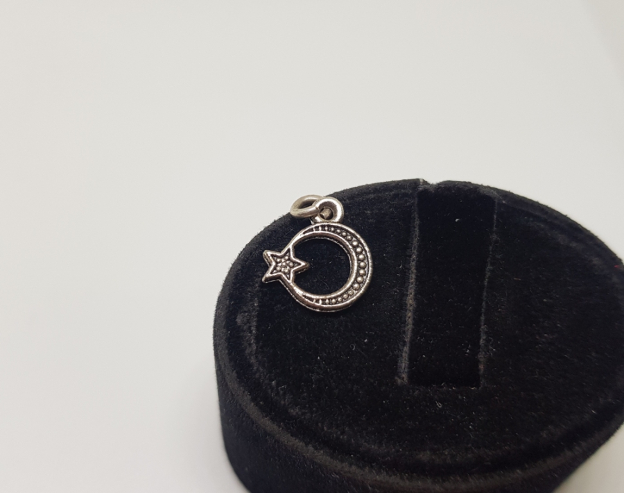 AY YILDIZLI MİNİ KOLYE UCU