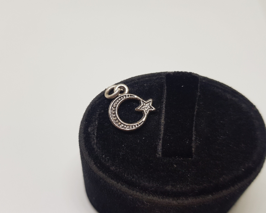 AY YILDIZLI MİNİ KOLYE UCU