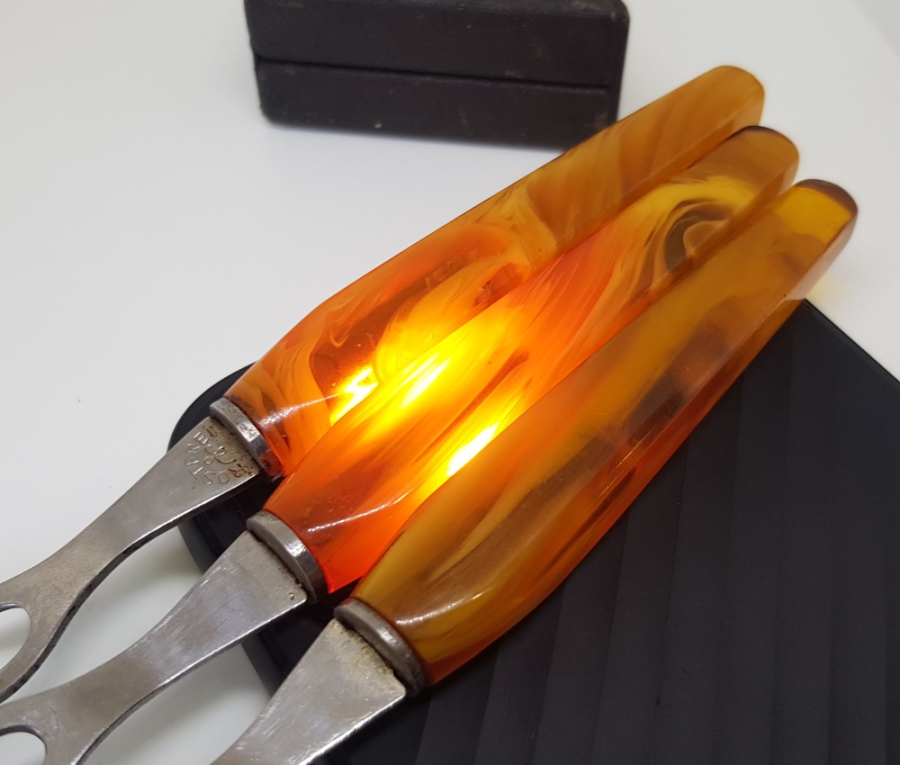 3 ADET ANTİKA KATALİN SAPLI ÇATAL