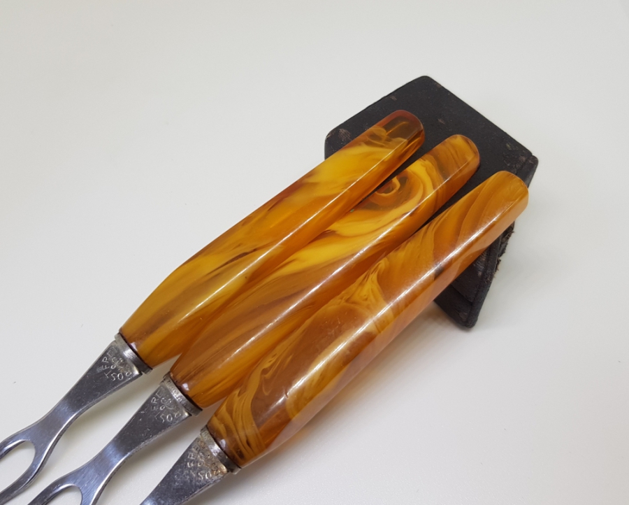 3 ADET ANTİKA KATALİN SAPLI ÇATAL