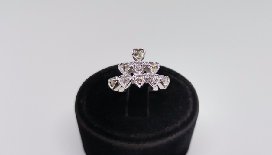 GELİN TACI MODELİ PIRLANTA TAŞLI YÜZÜK