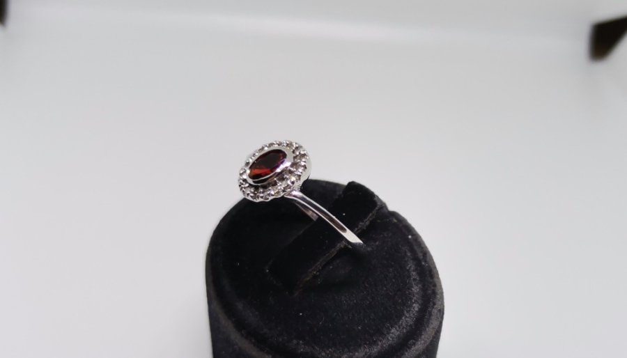 YAKUT VE PIRLANTA TAŞLI YANTURİ MODEL YÜZÜK