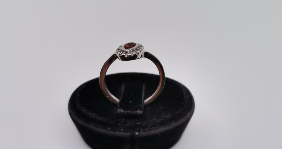 YAKUT VE PIRLANTA TAŞLI YANTURİ MODEL YÜZÜK