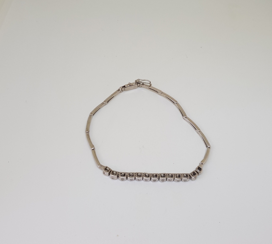 PIRLANTA TAŞLI SU YOLU BİLEKLİK