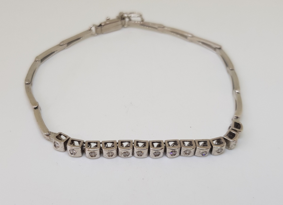 PIRLANTA TAŞLI SU YOLU BİLEKLİK