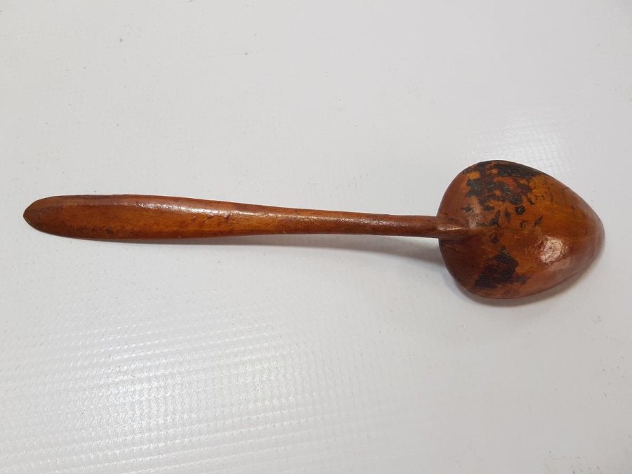 MESCİD-İ NEBİ RESİMLİ VE OSMANLICA YAZILI AHŞAP KAŞIK