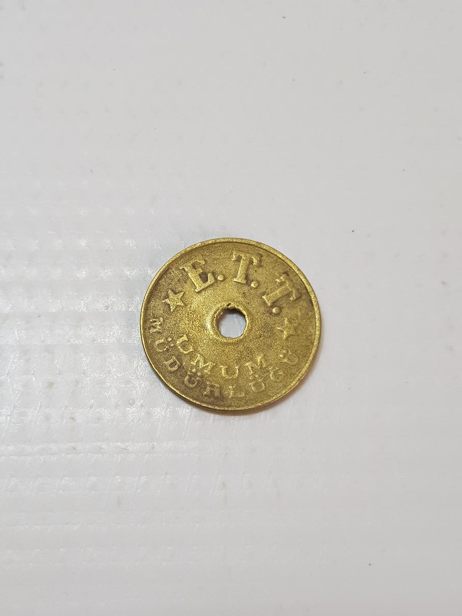 İETT UMUM MÜDÜRLÜĞÜ 2İNCİ MEVKİ NADİR JETON